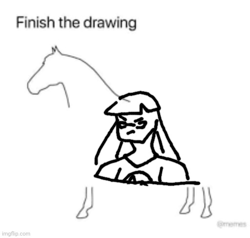 Finish the drawing | image tagged in finish the drawing | made w/ Imgflip meme maker