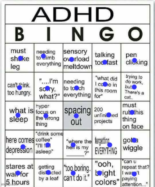 I got Rick rolled looking at the rules... | image tagged in adhd bingo | made w/ Imgflip meme maker