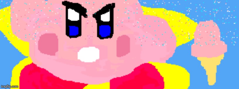 Kirby star ride and strawberry ice cream cone | image tagged in kirby,old artwork from years ago,artwork,drawings,art,drawing | made w/ Imgflip meme maker