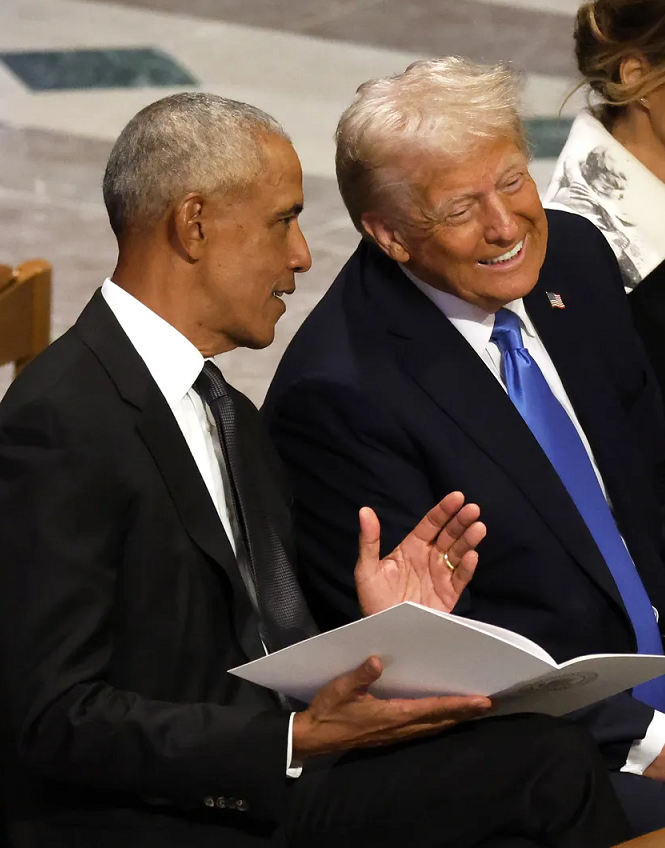 Obama and Trump Laughing Blank Meme Template