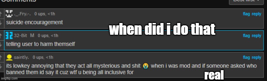 when did i do that; real | made w/ Imgflip meme maker
