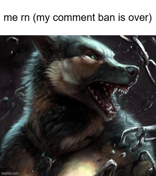 me rn (my comment ban is over) | made w/ Imgflip meme maker
