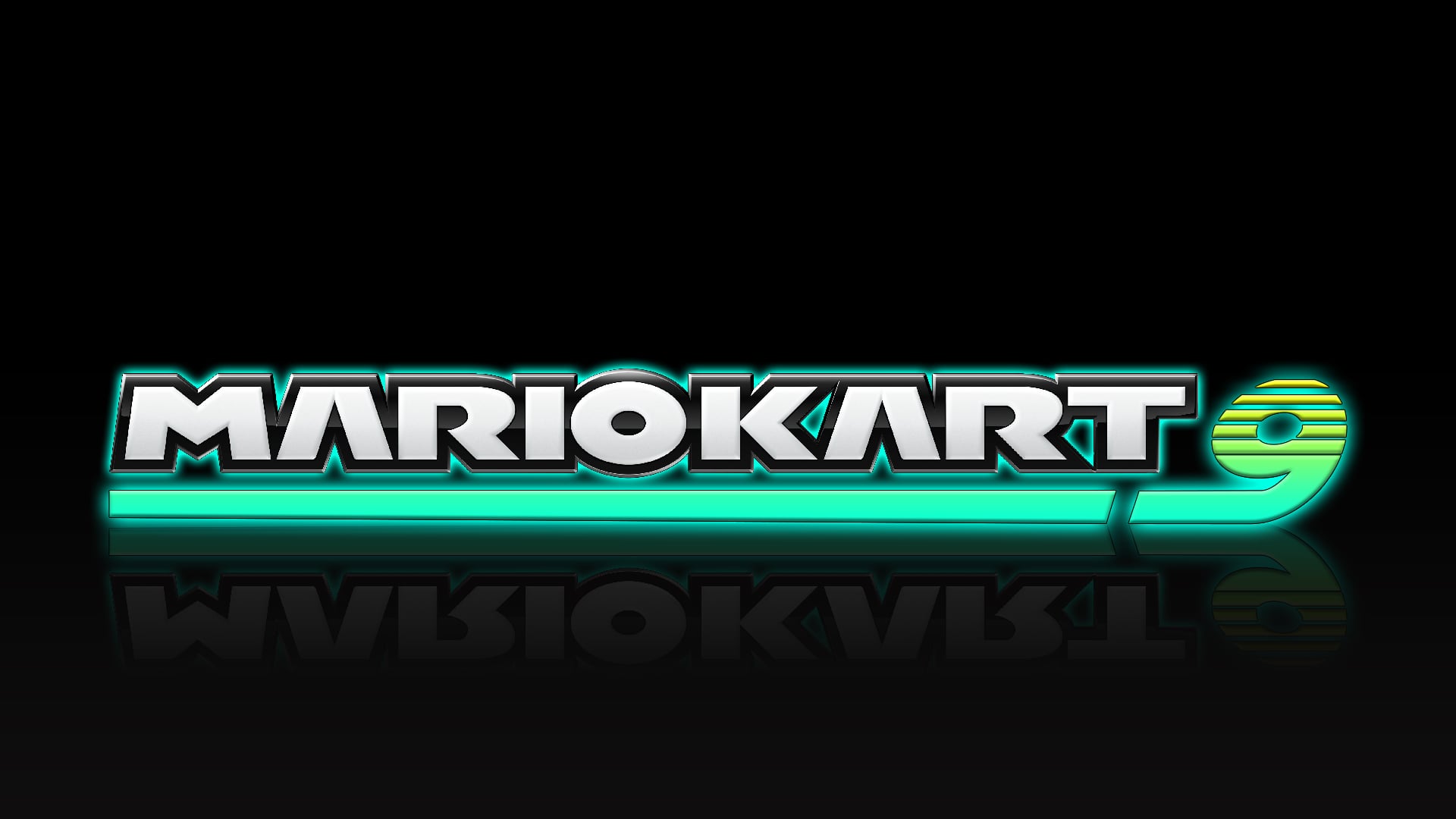 Mario Kart 9 Logo (Concept) Blank Meme Template