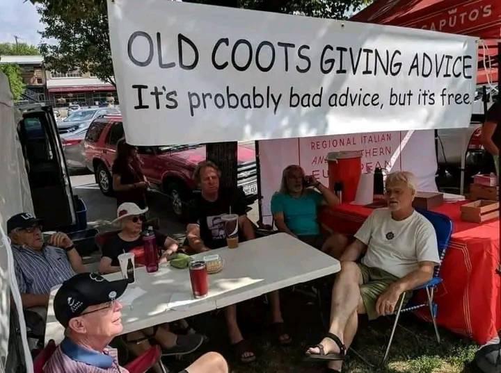 Old Coots Giving Advice Blank Meme Template