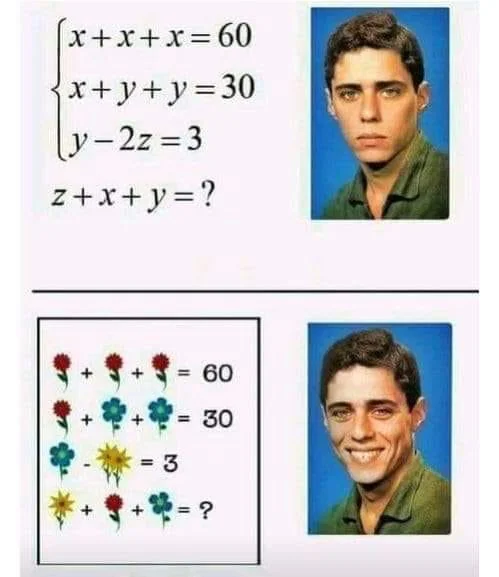 Flower Math Problem Blank Meme Template