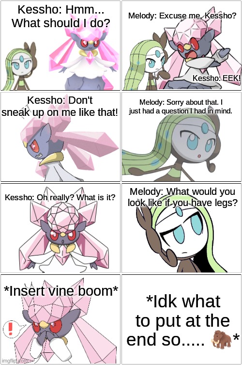 Melody spooks Kessho and then asks her a question.mp3 | image tagged in comic,melody and kessho,melody,kessho | made w/ Imgflip meme maker