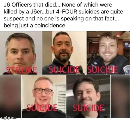 J6 capital police suicides? Blank Meme Template