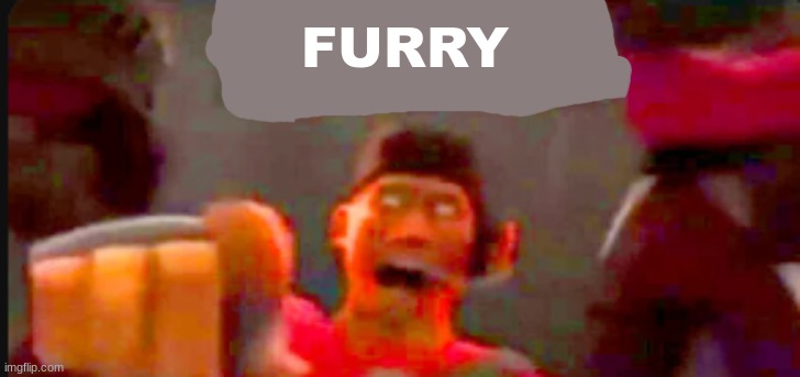 Tf2 scout pointing | FURRY | image tagged in tf2 scout pointing | made w/ Imgflip meme maker