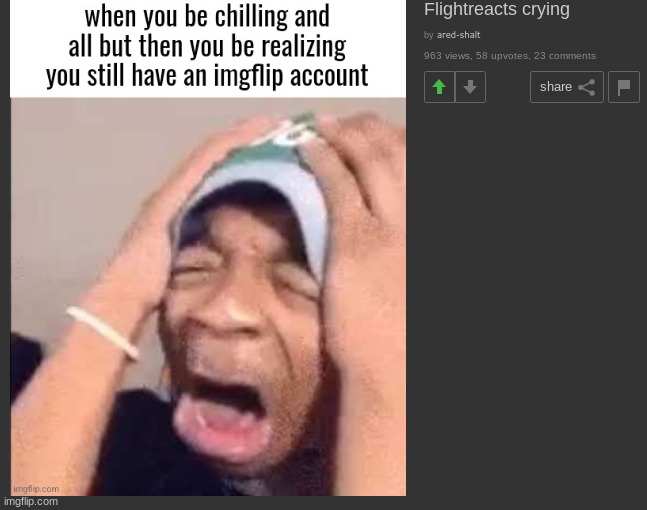 holy shit the shared alt is halfway there | made w/ Imgflip meme maker