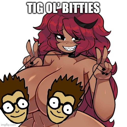 Tig Ol' Bitties | TIG OL' BITTIES | image tagged in your favourite martian,yfm,milf,thicc,tetas,sexy | made w/ Imgflip meme maker