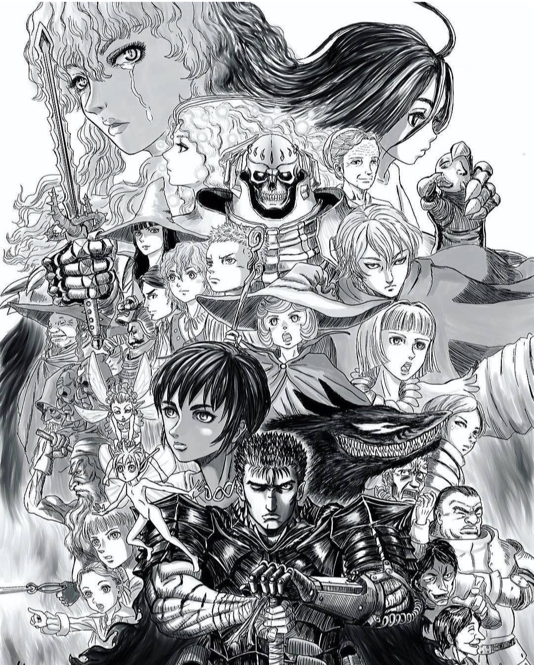 High Quality Berserk Characters Blank Meme Template