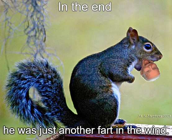 miss him yet? | In the end; he was just another fart in the wind. | image tagged in memes,politics,biden,nuts | made w/ Imgflip meme maker