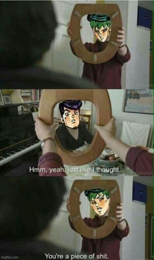 image tagged in jojo's bizarre adventure | made w/ Imgflip meme maker