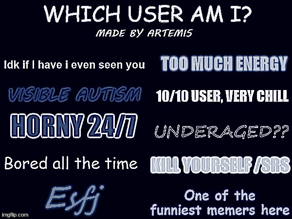 Which user am I? | image tagged in which user am i | made w/ Imgflip meme maker