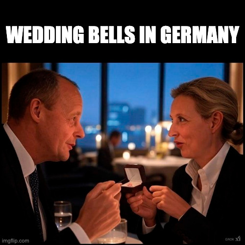 Wedding bells in Germany | WEDDING BELLS IN GERMANY | image tagged in germany,nazis,wedding | made w/ Imgflip meme maker