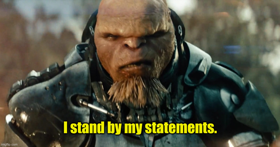 JOHN FETTERMAN | I stand by my statements. | image tagged in john fetterman | made w/ Imgflip meme maker