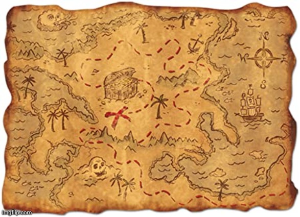 Treasure map | image tagged in treasure map | made w/ Imgflip meme maker