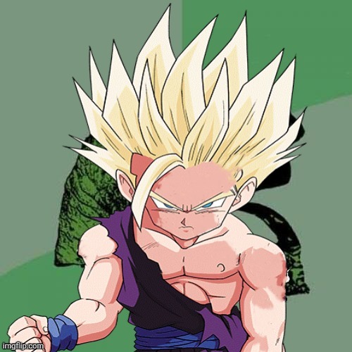 teen gohan | image tagged in teen gohan | made w/ Imgflip meme maker