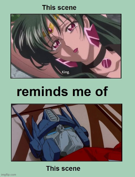 sailor pluto dies Blank Meme Template