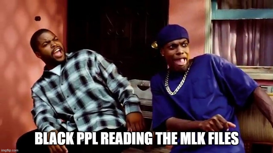 Daaamn | BLACK PPL READING THE MLK FILES | image tagged in daaamn | made w/ Imgflip meme maker