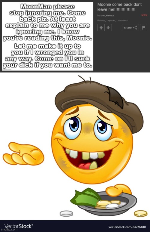 image tagged in beggar emoji | made w/ Imgflip meme maker