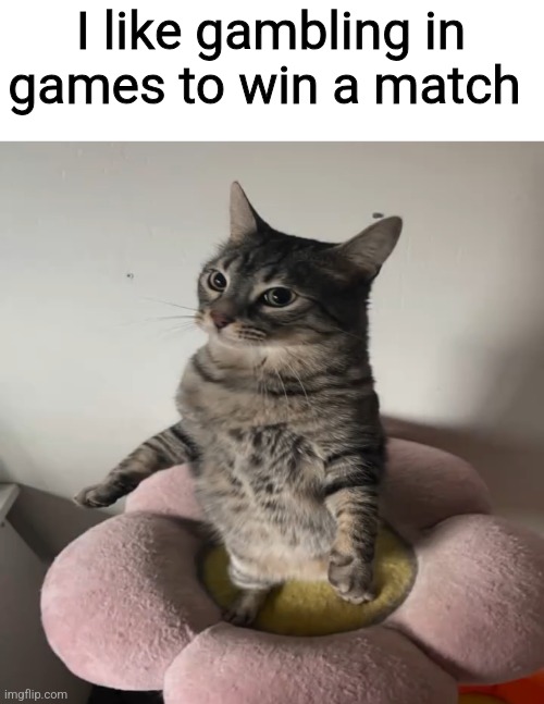 The only good kind of gambling | I like gambling in games to win a match | made w/ Imgflip meme maker