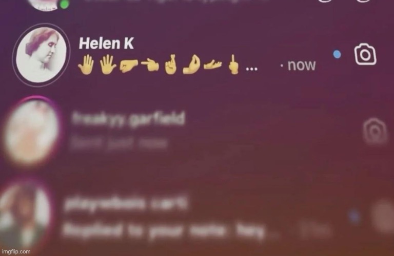 HOLY SHIT | image tagged in gifs,memes,funny,shitpost,helen keller,msmg | made w/ Imgflip meme maker