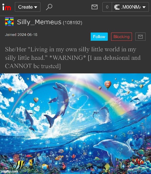 image tagged in happy dolphin rainbow | made w/ Imgflip meme maker