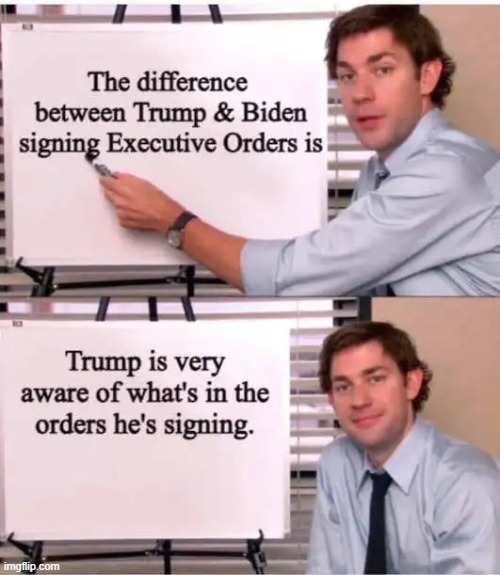 HUUGE Difference | image tagged in donald trump,joe biden,alpha,beta,smart,dumb | made w/ Imgflip meme maker