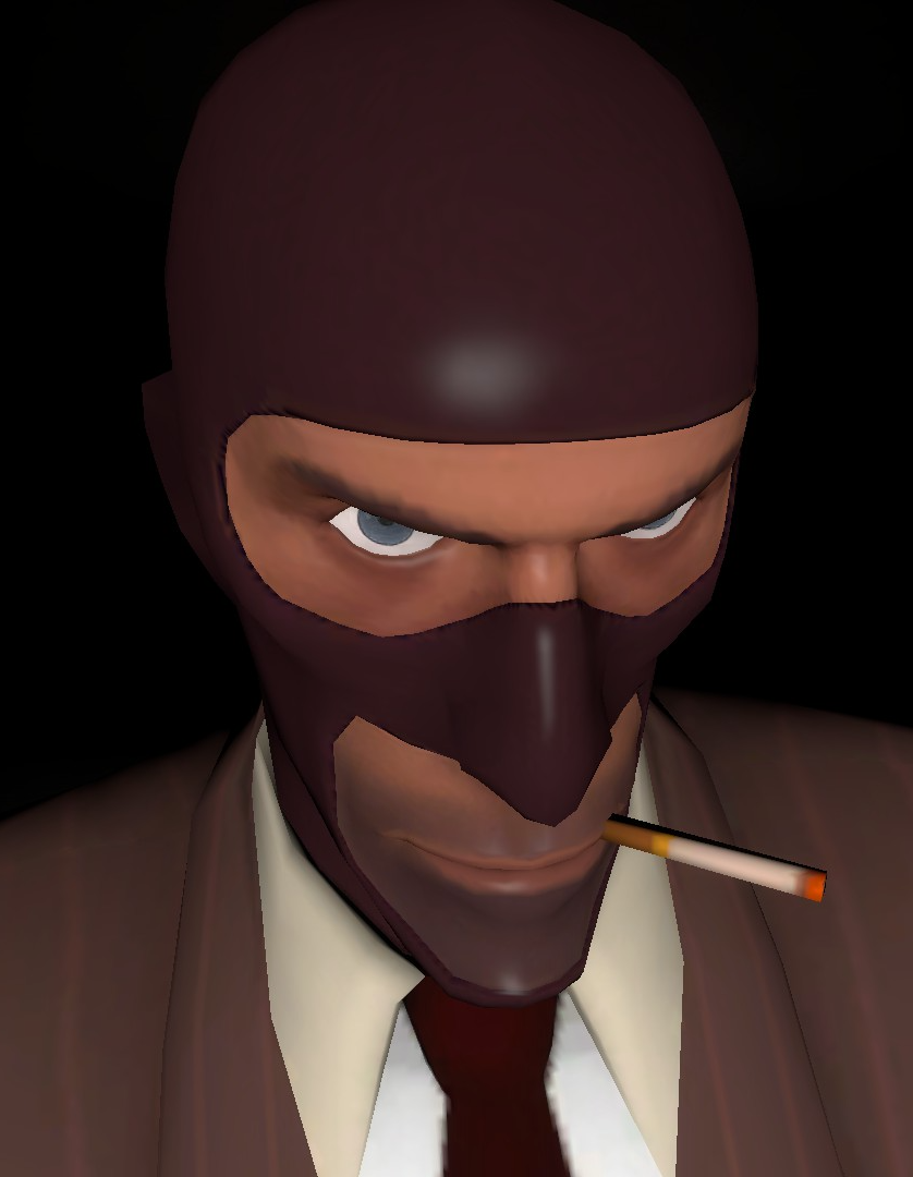 High Quality intimidating spy stare Blank Meme Template