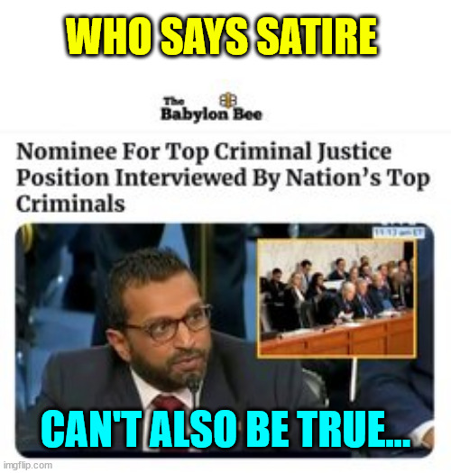 Satire comes true... a lot | WHO SAYS SATIRE; CAN'T ALSO BE TRUE... | image tagged in the b nails it again,satire,comes true | made w/ Imgflip meme maker