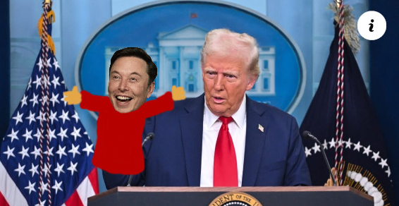 trump and lil elon Blank Meme Template