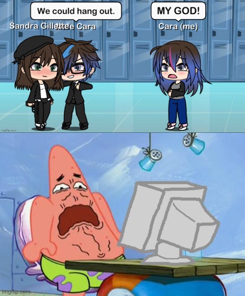 Me after looking at an old and cringe Gacha scenario i made when i was 12 on a deleted account: | image tagged in patrick star internet disgust,old,gacha life | made w/ Imgflip meme maker