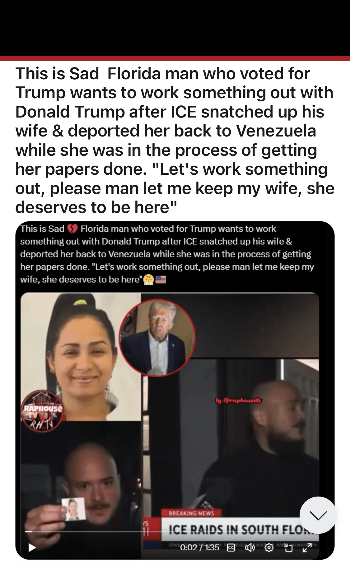 MAGAt has his wife deported Blank Meme Template