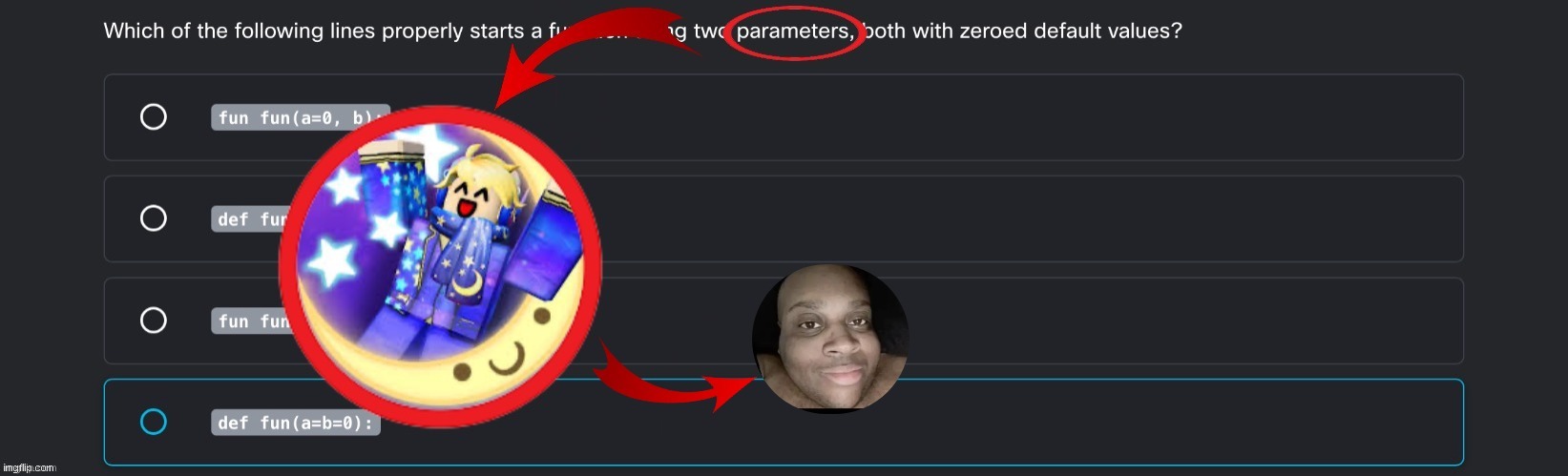 made w/ Imgflip meme maker