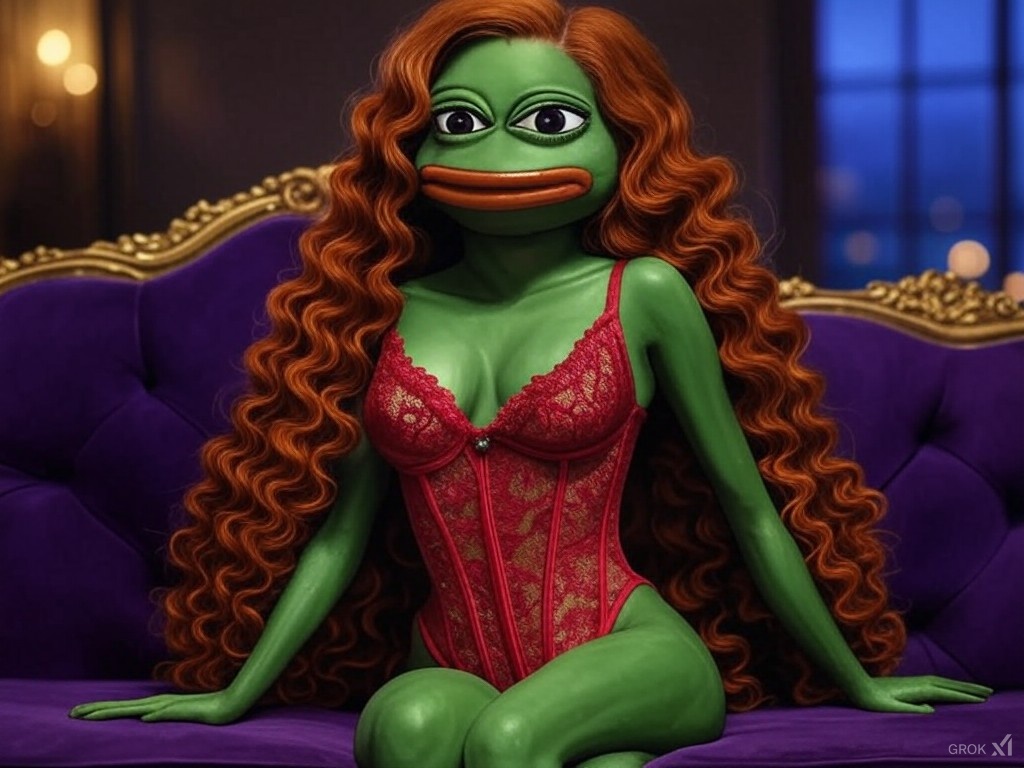 OFPippa Red Lingerie Blank Meme Template