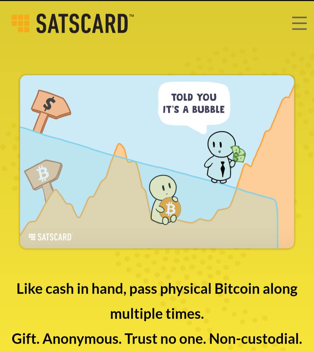 Bitcoin SATScard Blank Meme Template