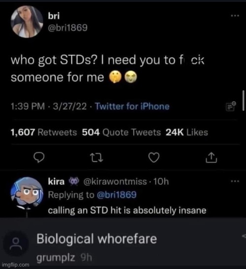 Curse, cursed comment and cursed cursed comment | image tagged in cursed,std,biology | made w/ Imgflip meme maker