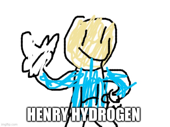 Make this canon, call him h.h, also make it Roblox form | HENRY HYDROGEN | image tagged in blank white template,new oc,hh | made w/ Imgflip meme maker