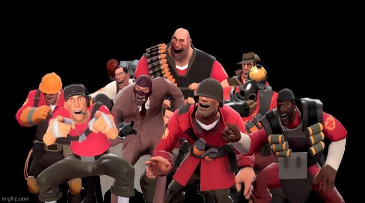 image tagged in tf2 laughing | made w/ Imgflip meme maker