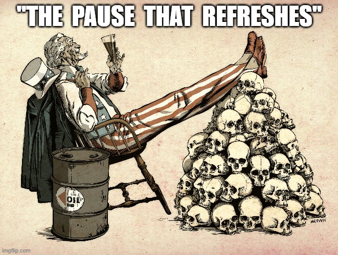 End of a Busy Day | "THE  PAUSE  THAT  REFRESHES" | image tagged in uncle sam | made w/ Imgflip meme maker