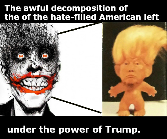 The Great American Smackdown | The awful decomposition of the of the hate-filled American left; under the power of Trump. | image tagged in memes,politics,trump | made w/ Imgflip meme maker