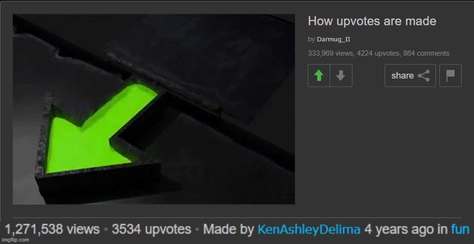 the top meme in fun has WAY less views than the other one | made w/ Imgflip meme maker