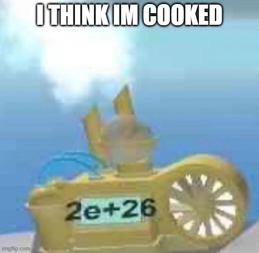 nds is real | I THINK IM COOKED | image tagged in roblox | made w/ Imgflip meme maker