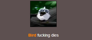 Bird dies Blank Meme Template