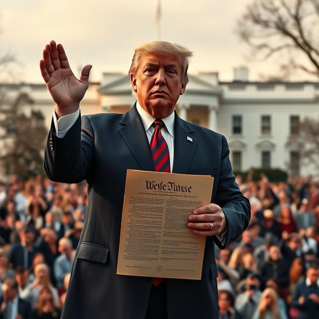Trump constitution Blank Meme Template