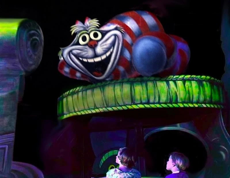 Cheshire Cat Alice in Wonderland dark ride 1958-1961 Blank Meme Template