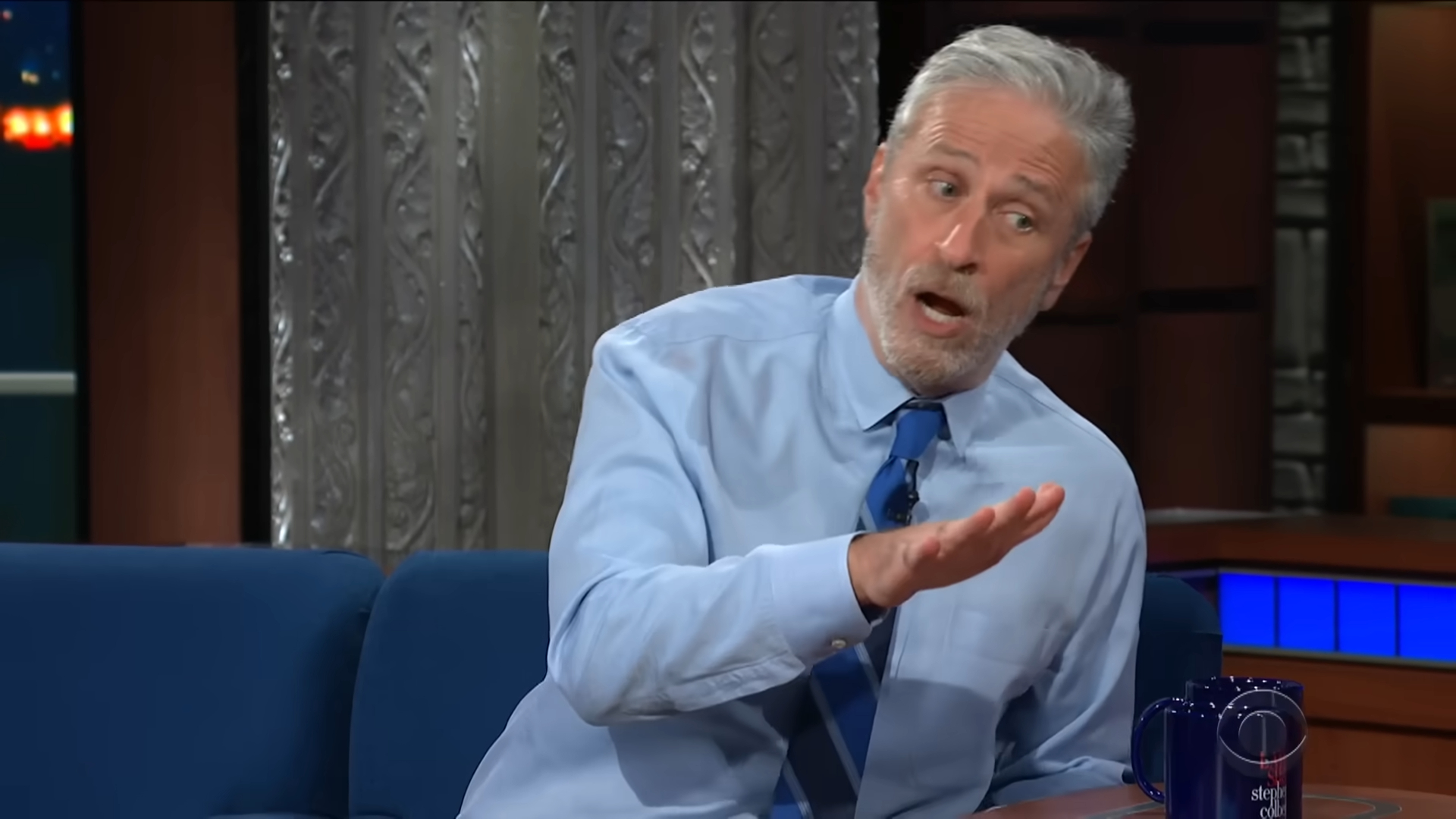 Jon Stewart Question Blank Meme Template