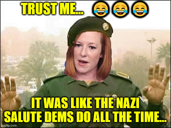 The usual trolls still pushing the Musk nazi salute lie... LOL | TRUST ME...   😂😂😂; IT WAS LIKE THE NAZI SALUTE DEMS DO ALL THE TIME... | image tagged in so many lies from the lib msm,only brain dead people trust them to tell the truth,politics,repost | made w/ Imgflip meme maker