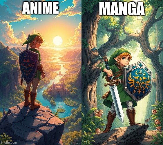 The magic of ai | ANIME; MANGA | image tagged in anime,manga,the legend of zelda | made w/ Imgflip meme maker